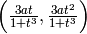 \Big(\frac{3at}{1+t^3},\frac{3at^2}{1+t^3}\Big)