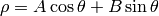 \rho=A\cos\theta+B\sin\theta