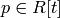p\in R[t]